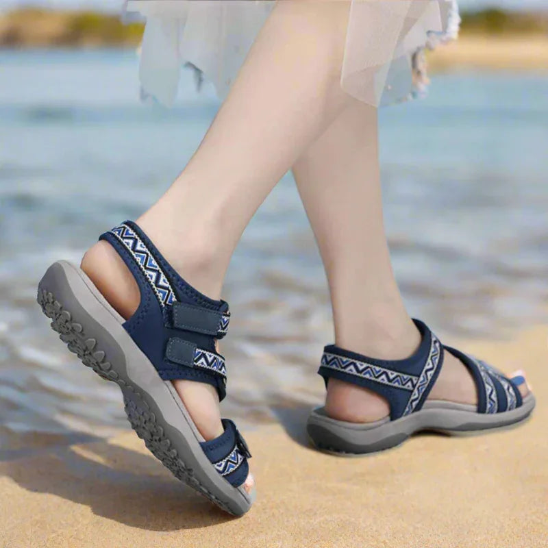 Supportive Walking Sandals with Ankle Strap