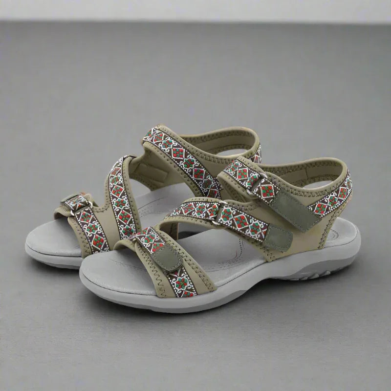 Supportive Walking Sandals with Ankle Strap