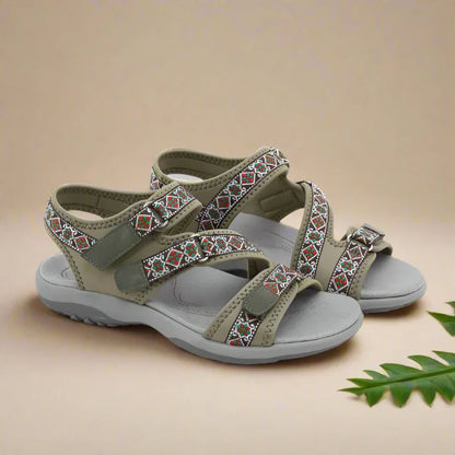 Supportive Walking Sandals with Ankle Strap