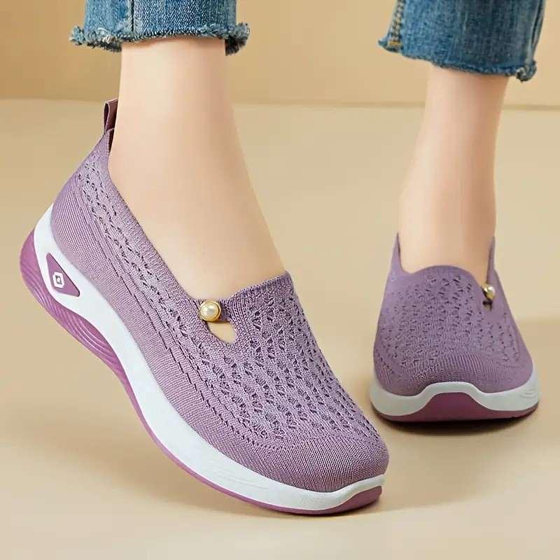 Women's Wide Fit Stretch Mesh Loafers