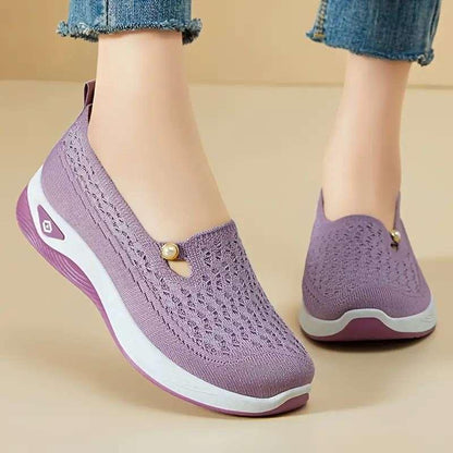 Women's Wide Fit Stretch Mesh Loafers