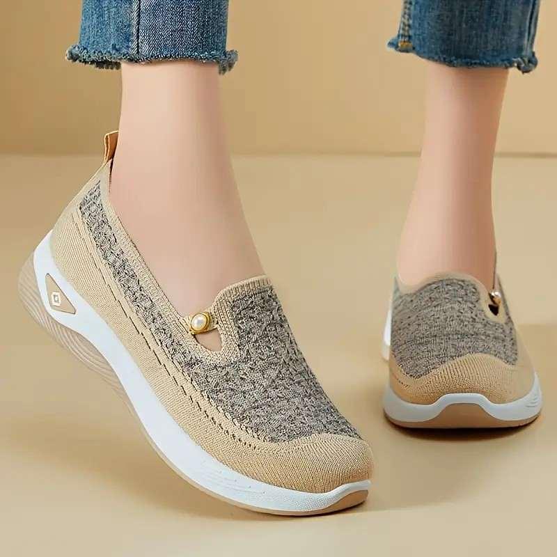 Women's Wide Fit Stretch Mesh Loafers