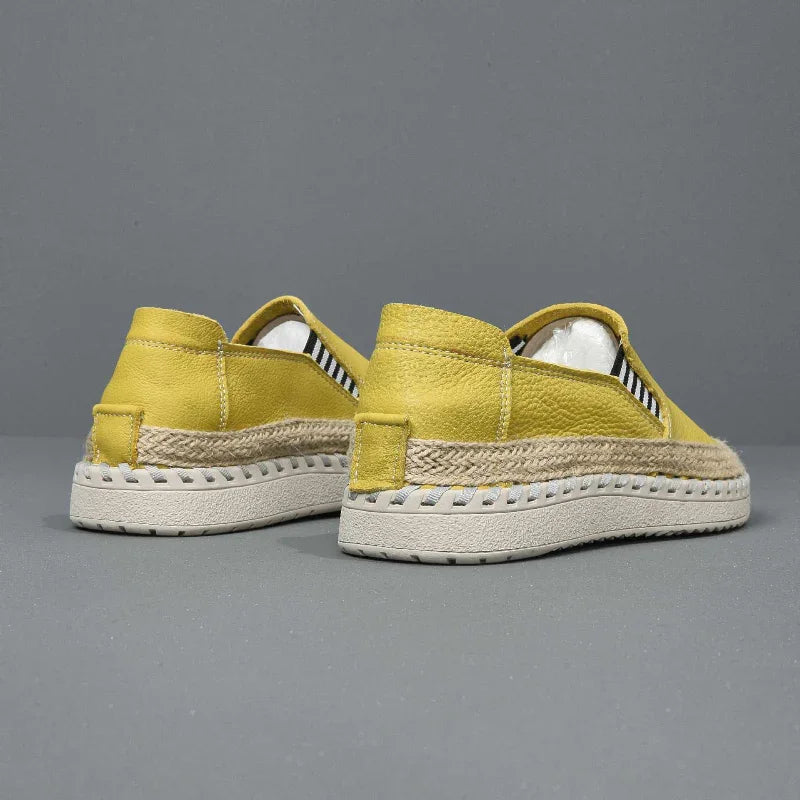 Cowhide Casual Unisex Shoes