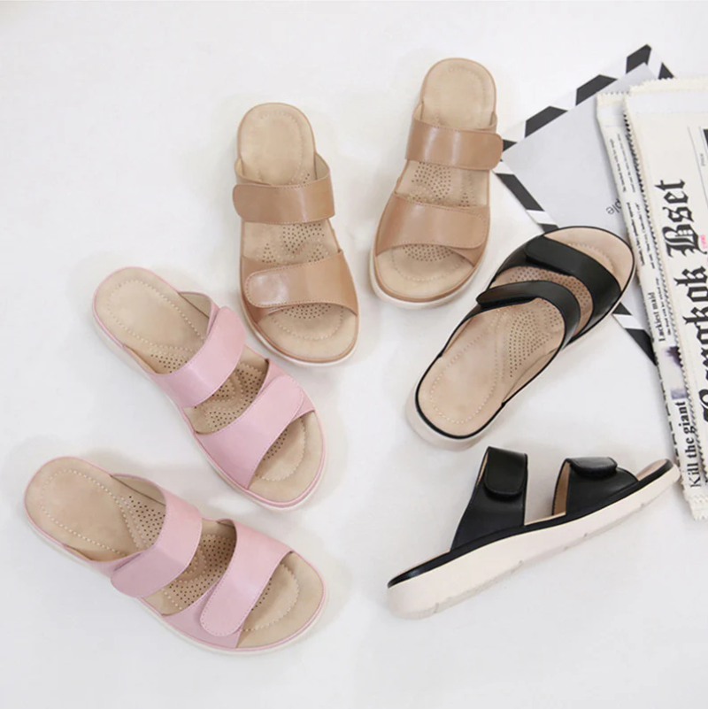 Orthopedic Slippers with Velcro Straps