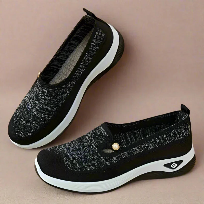 Women's Wide Fit Stretch Mesh Loafers