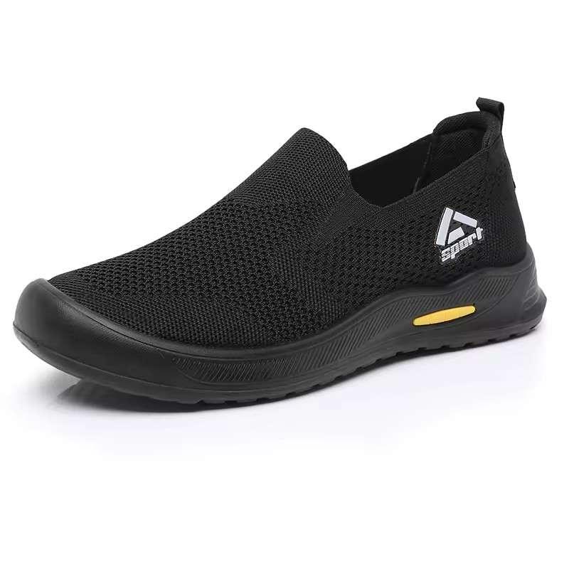 Plus Size Slip-On Knitted Sneakers