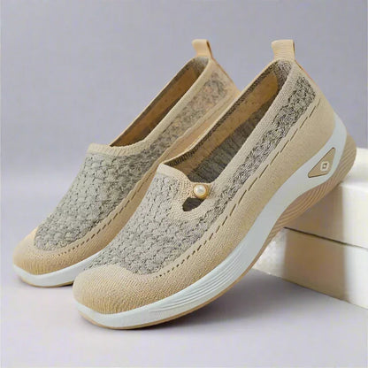 Women's Wide Fit Stretch Mesh Loafers