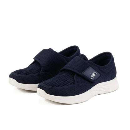 Women's Wide Fit Velcro Strap Comfort Sneakers