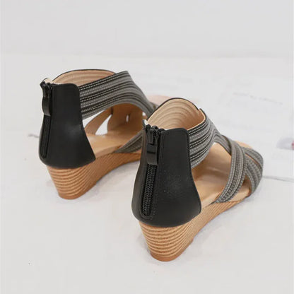 Boho-Chic Bunion-Friendly Wedge Sandals
