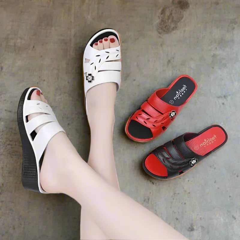 Elegant Motion Platform Sandals