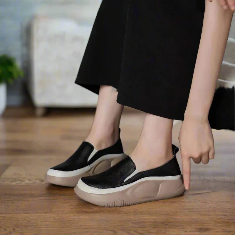 Modern Step Platform Loafers