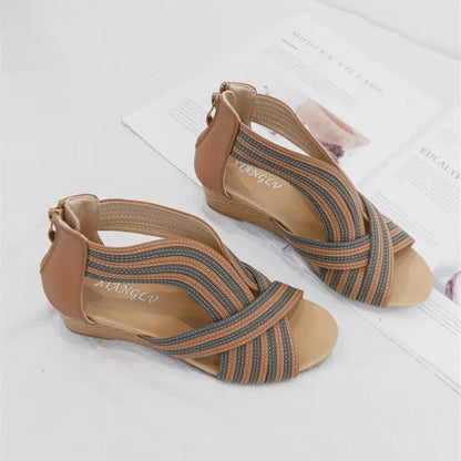 Boho-Chic Bunion-Friendly Wedge Sandals