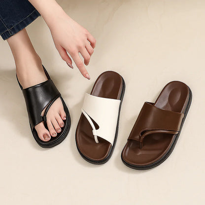 Retro Thick Bottom Slippers – Hide Bunions in Style & Comfort