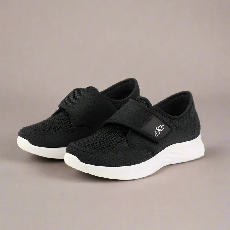 Women's Wide Fit Velcro Strap Comfort Sneakers