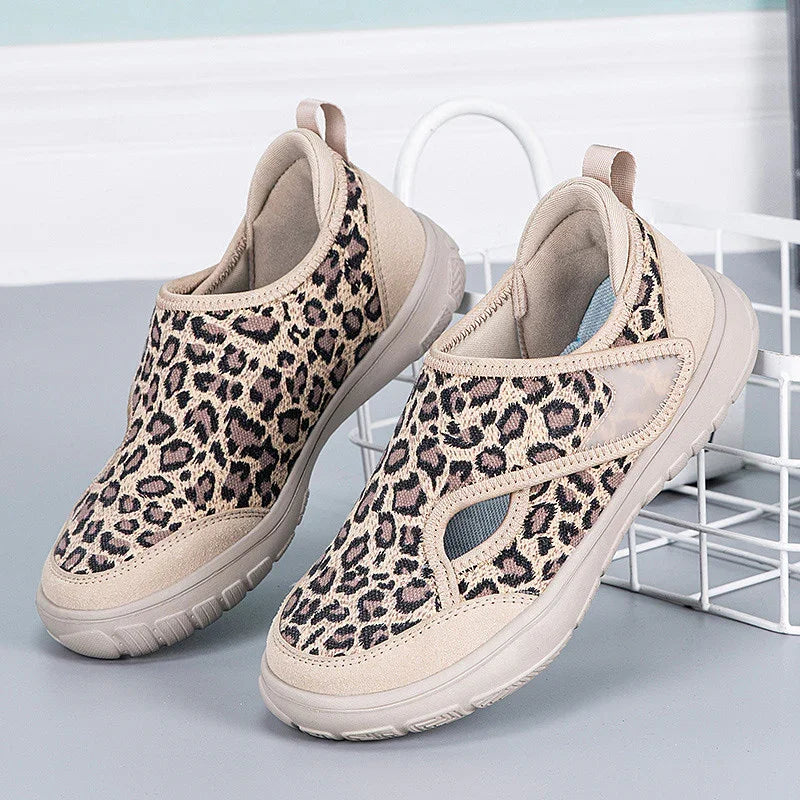 Women's Wide Fit Leopard Print Shoes