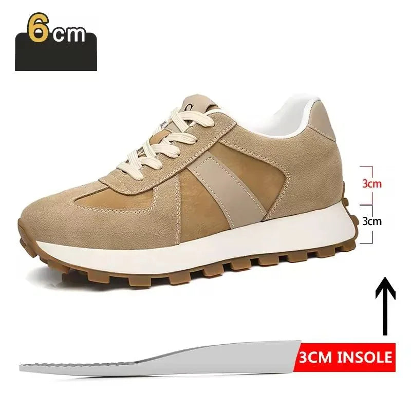 Lightweight Walking Shoes with Heel Lift