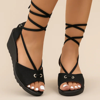 Fashionable Strappy Wedge Sandals for Women