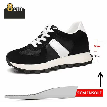 Lightweight Walking Shoes with Heel Lift