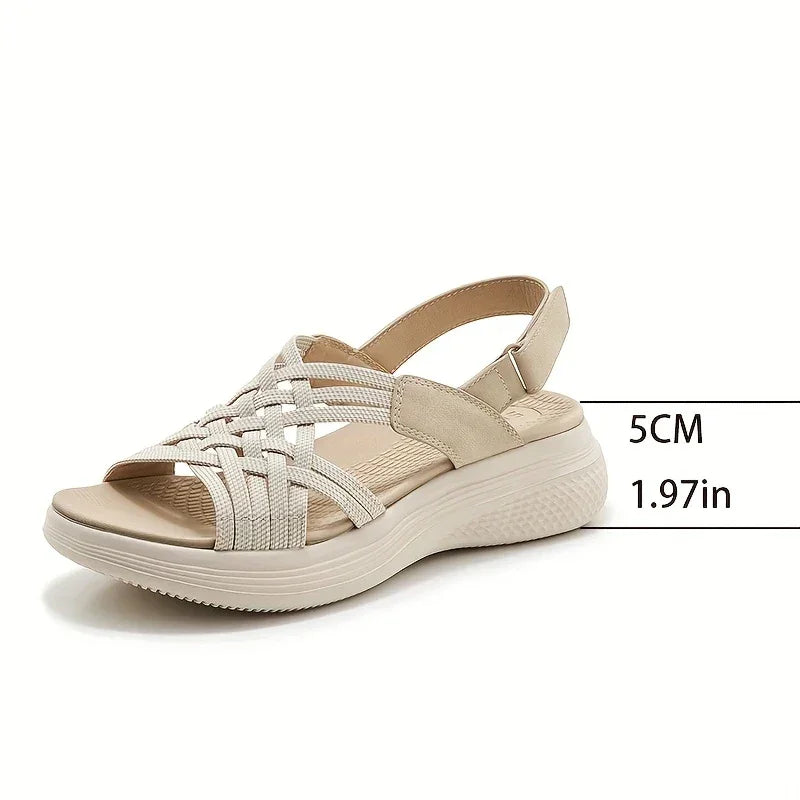 Orthopedic Strappy Wedge Sandals