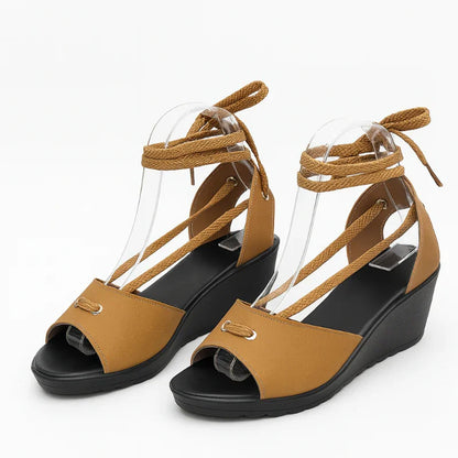 Fashionable Strappy Wedge Sandals for Women