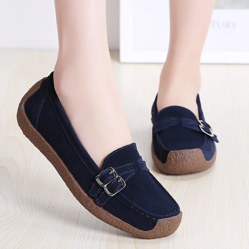Casual Slip-On Leather Shoes for All-Day Comfort