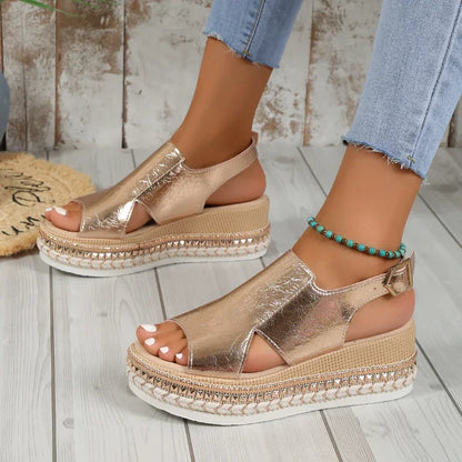 Orthopedic Chic Platform Sandals