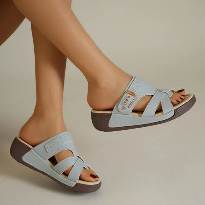 Chic Comfort Slide Sandals with Trendy Design for Effortless Style