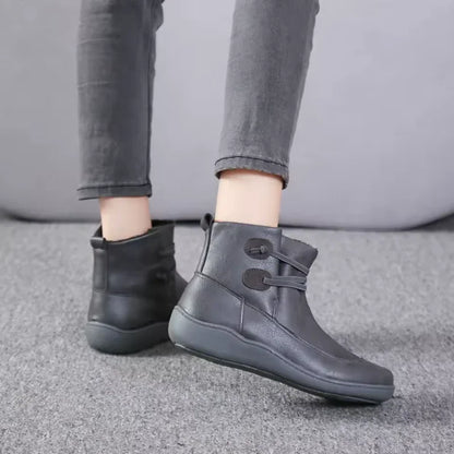 Casual Chic Women's Ankle Boots with Stylish Lace-Up Design