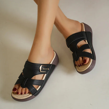 Chic Comfort Slide Sandals with Trendy Design for Effortless Style