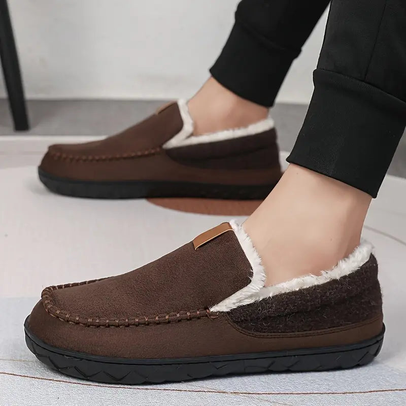 Orthopedic Slip-On Fleece-Lined Moccasins