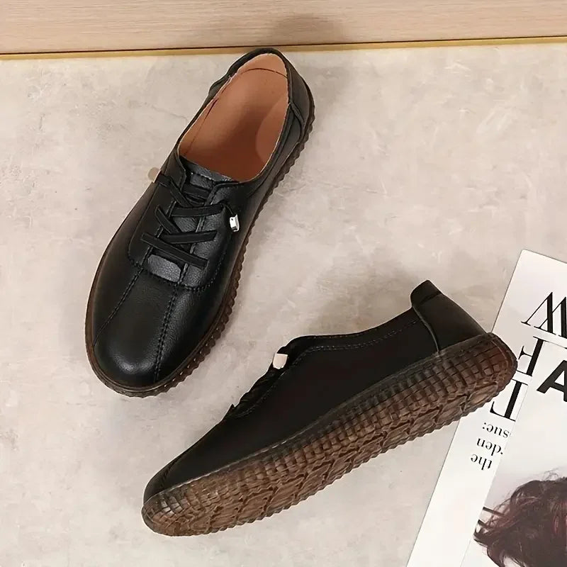 Women's Wide Toe Box Genuine Leather Oxford Shoes