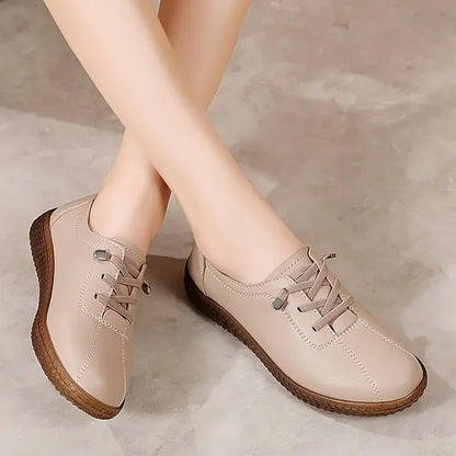 Women's Wide Toe Box Genuine Leather Oxford Shoes