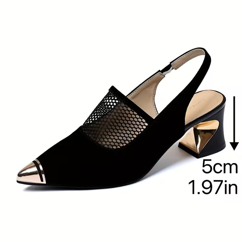 Fashion Pointed-Toe Block Heels