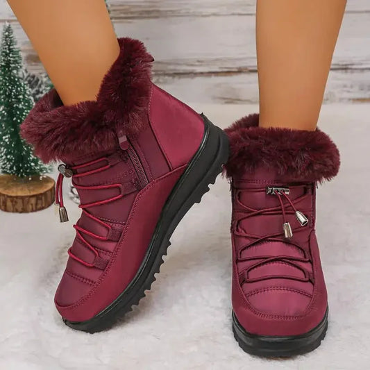 Waterproof Fur-Lined Snow Boots