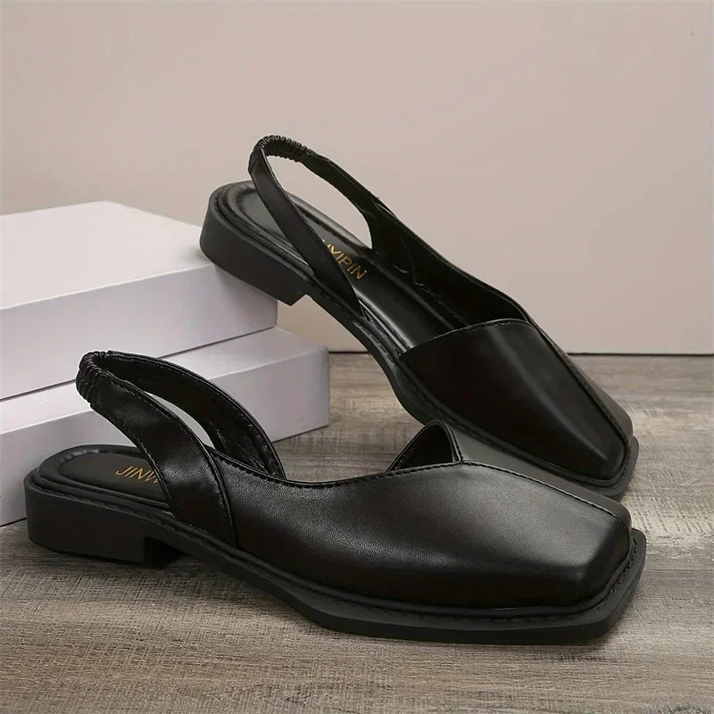 Bold Print PU Leather Sandals for Women