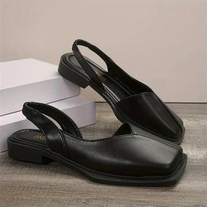 Bold Print PU Leather Sandals for Women