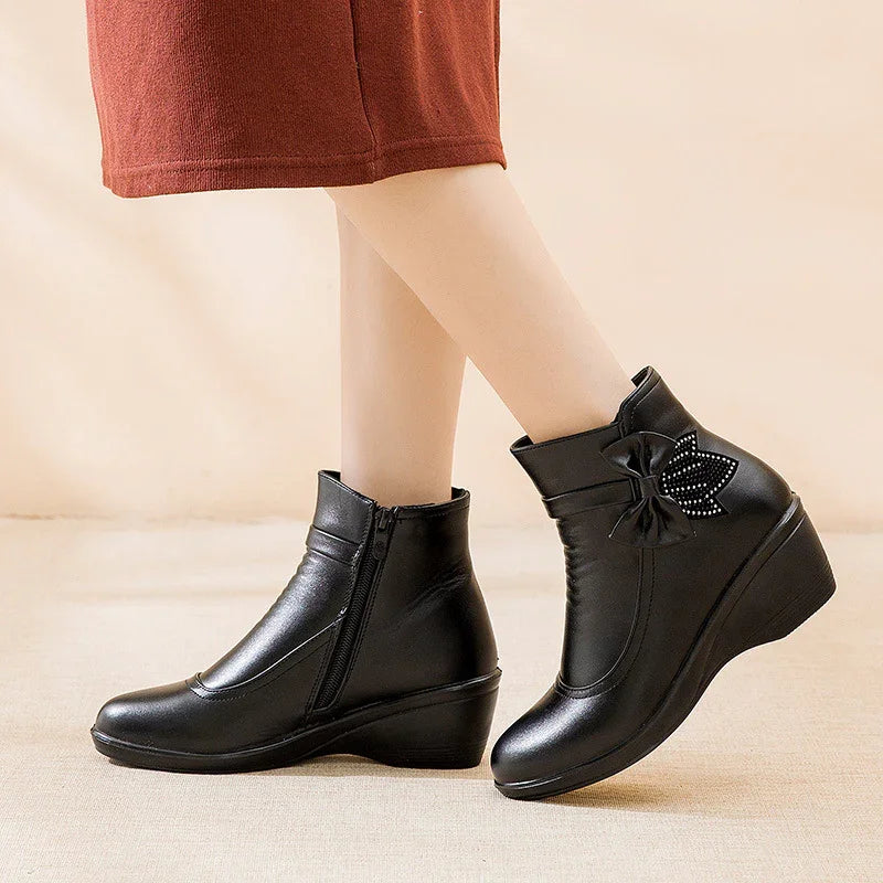 Comfortable Mid-Heel Ankle Boots for Women