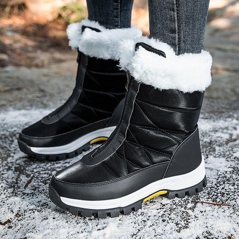 Warm Snow Boots with Velvet Cuff & Anti-Slip Sole
