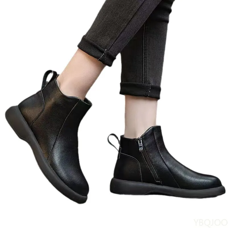 Elegant Women’s Ankle Boots with Anti-Slip Soft Sole