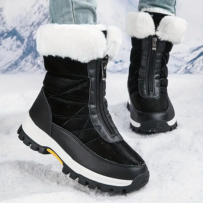 Warm Snow Boots with Velvet Cuff & Anti-Slip Sole