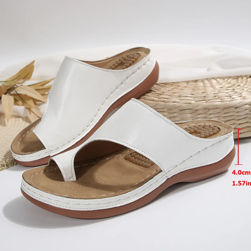 Women's Open-Toe Sandals with Textured Footbed