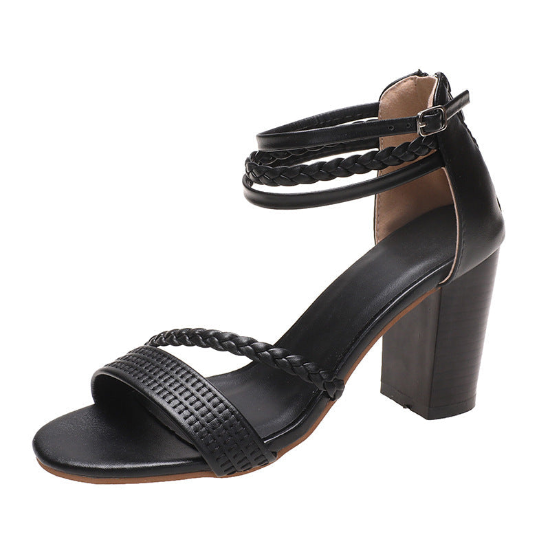 Elegant Block Heeled Sandals for Comfort