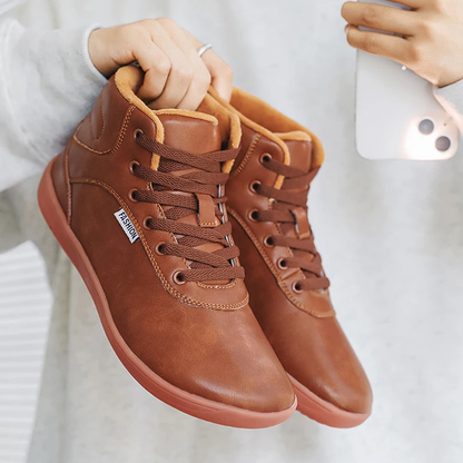 Winter High Top Sneakers with Wide Toe Box