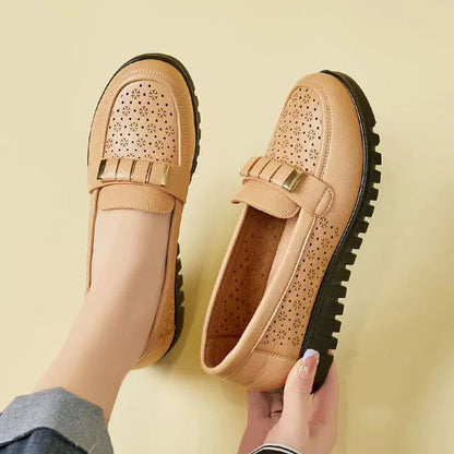 All-Day Comfort Perforated Slip-On Loafers for Women