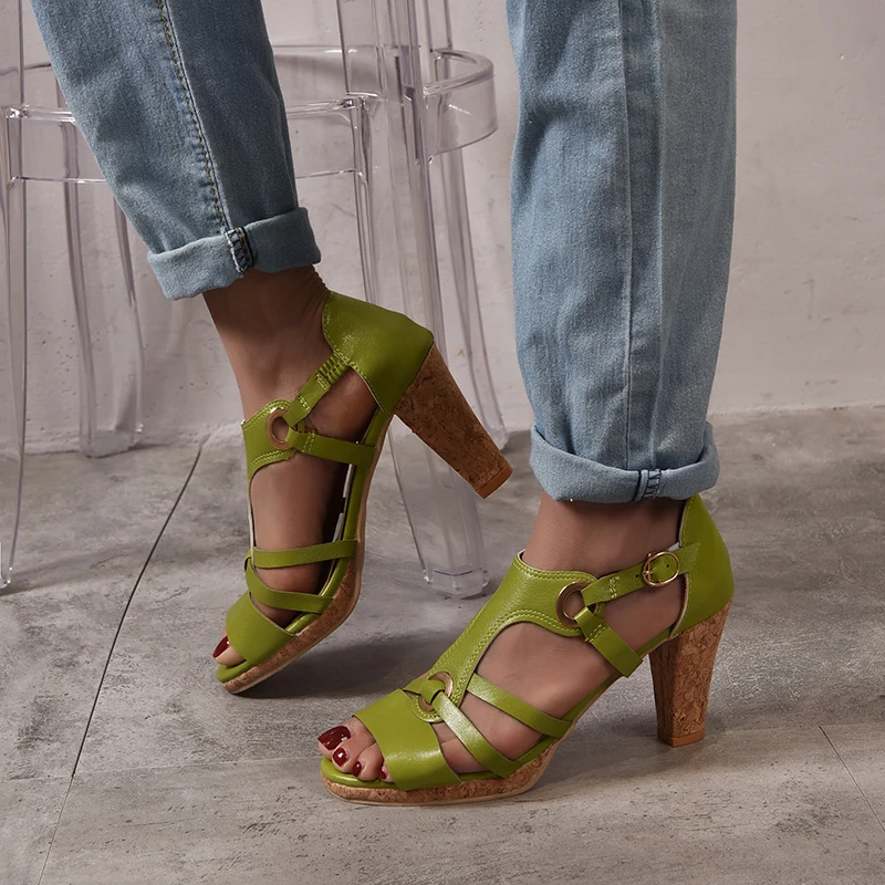 Elegant Heeled Pluss Size Sandals