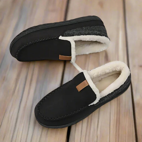 Women's Fleece-Lined Slip-On Moccasins
