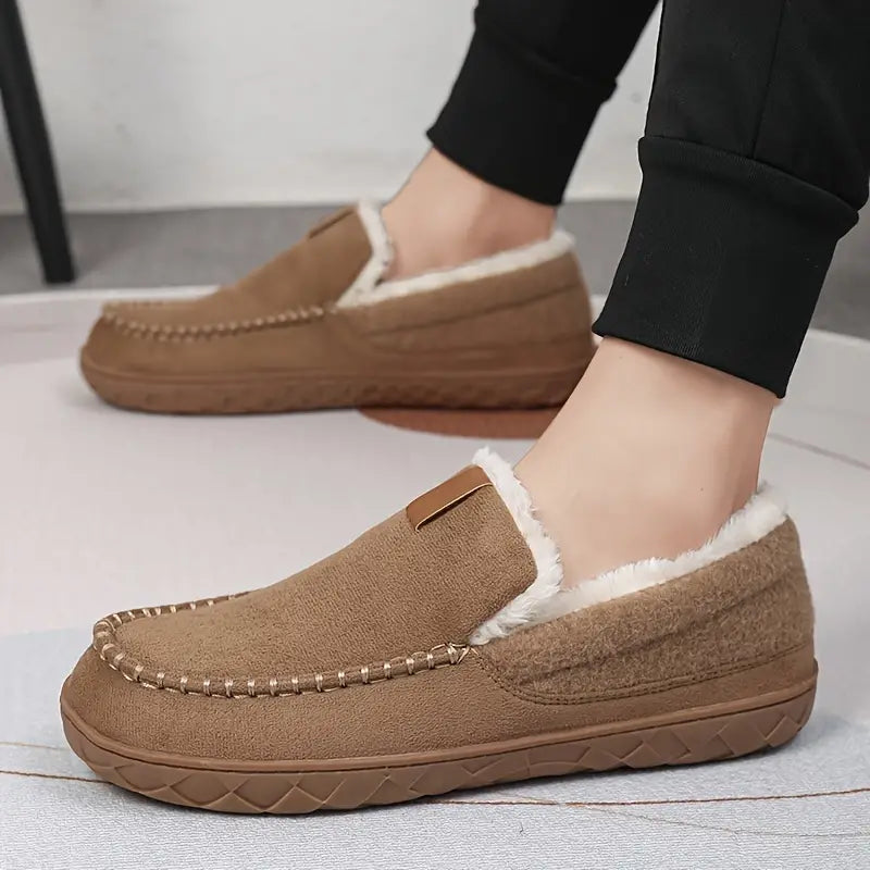 Orthopedic Slip-On Fleece-Lined Moccasins