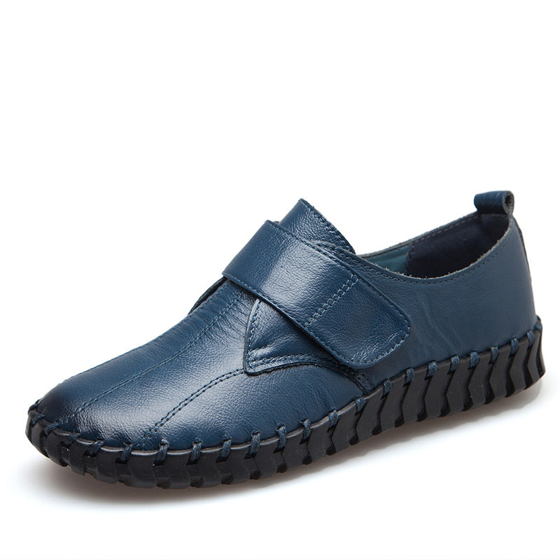 Genuine Leather Round Toe Ladies Loafers