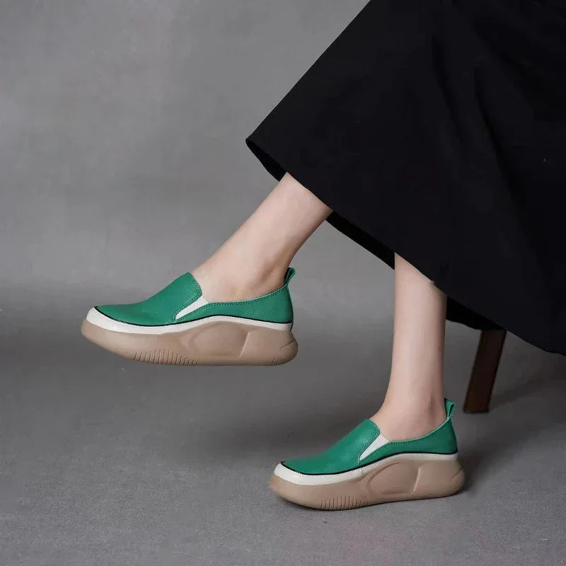 Modern Step Platform Loafers