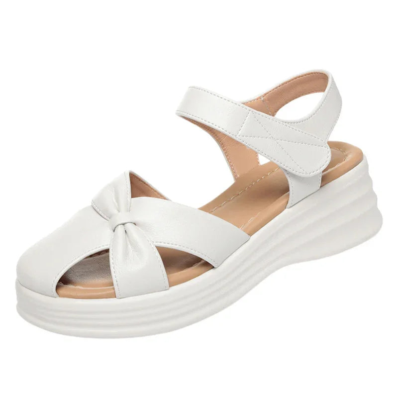 Low-Wedge Arch Support Sandals
